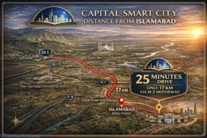Capital Smart City Distance from Islamabad: Complete Location, Access, and Investment Guide