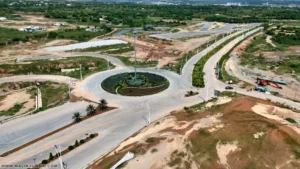 Capital Smart City & DHA Gandhara Interchange — Full Drone Comparison, Access Routes & Real Commute Times