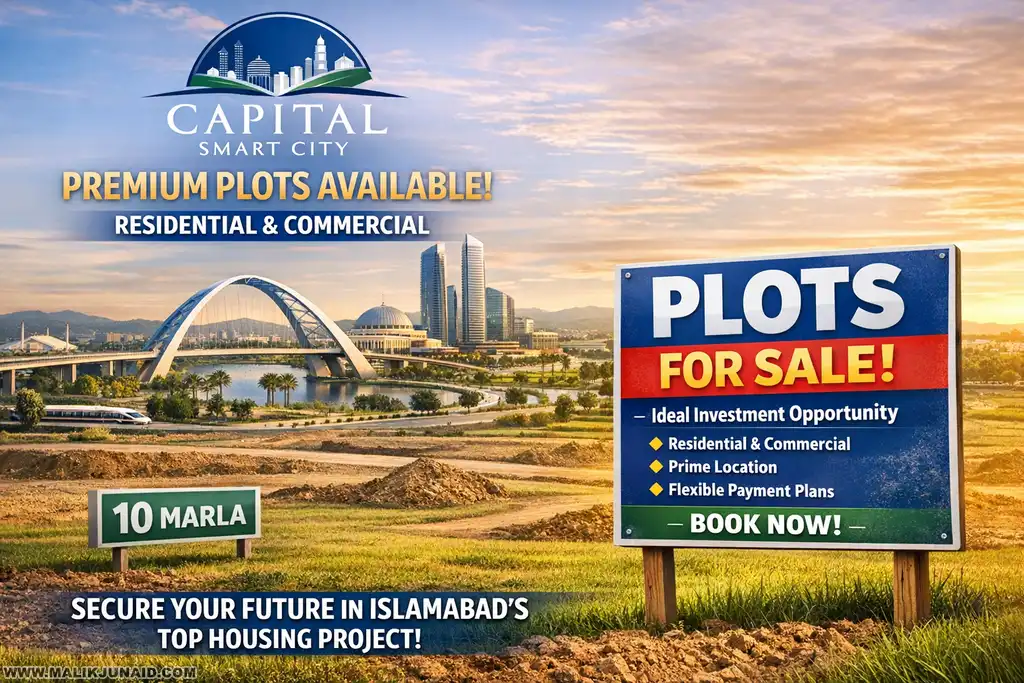 Explore the best Capital Smart City plot for sale options in Islamabad. Learn about location, maps, Executive Block, Overseas sectors, commercial plots, Phase 1, Phase 2, and Phase 3 with trusted contact details.
