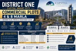 District One Capital Smart City Commercial Plots: 4 & 8 Marla Payment Plan, Prices & Investment Guide