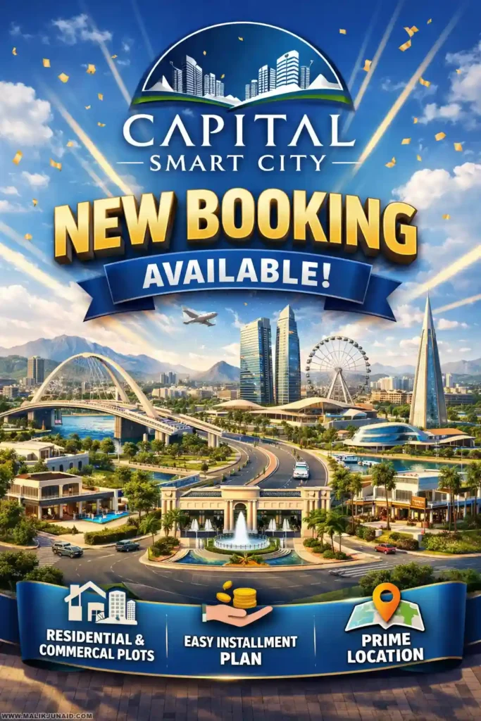 Capital Smart City New Booking Available | Capital Smart City Islamabad Complete 2026 Guide